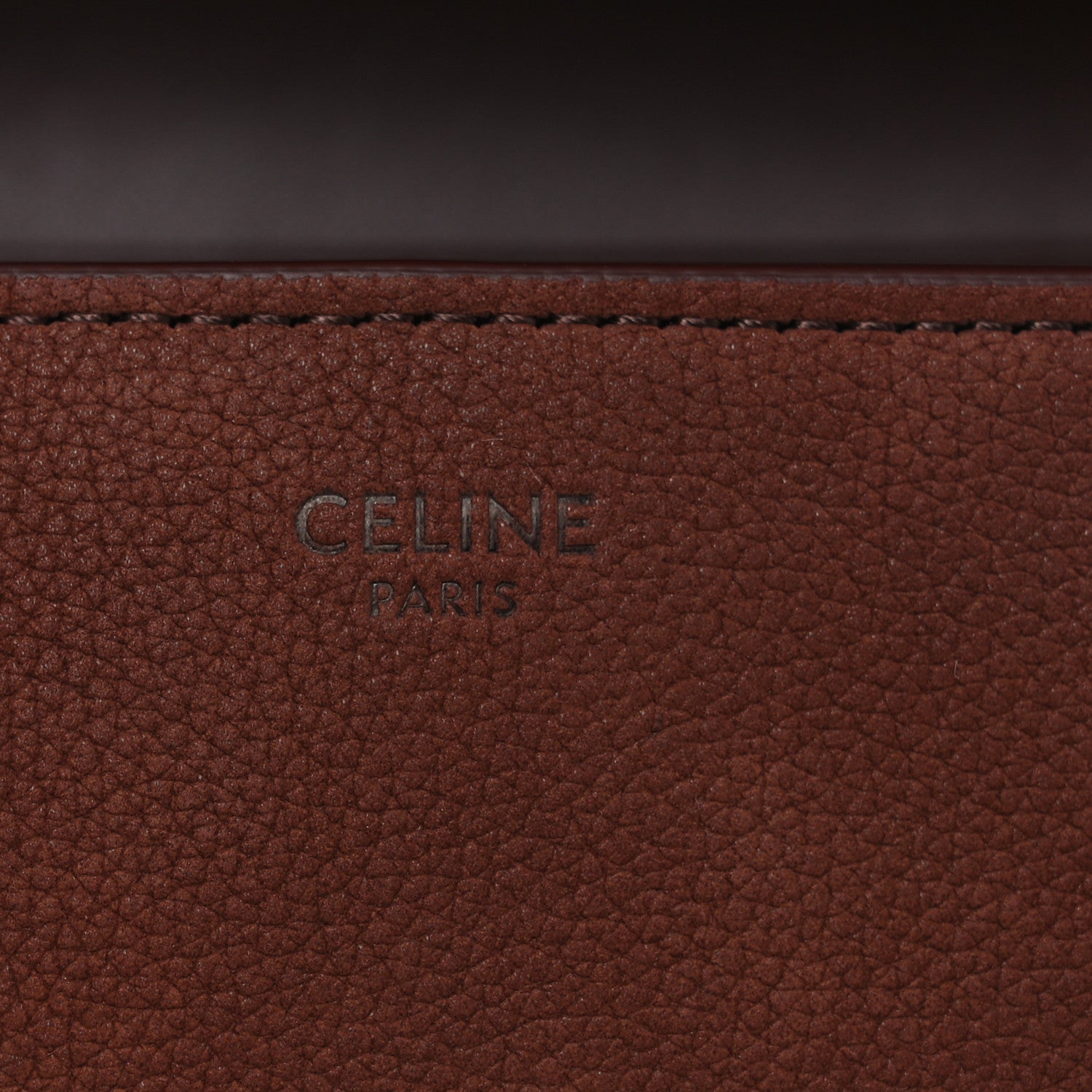 Celine Grained Nubuck Calfskin Medium Nino Chestnut 6 of 14