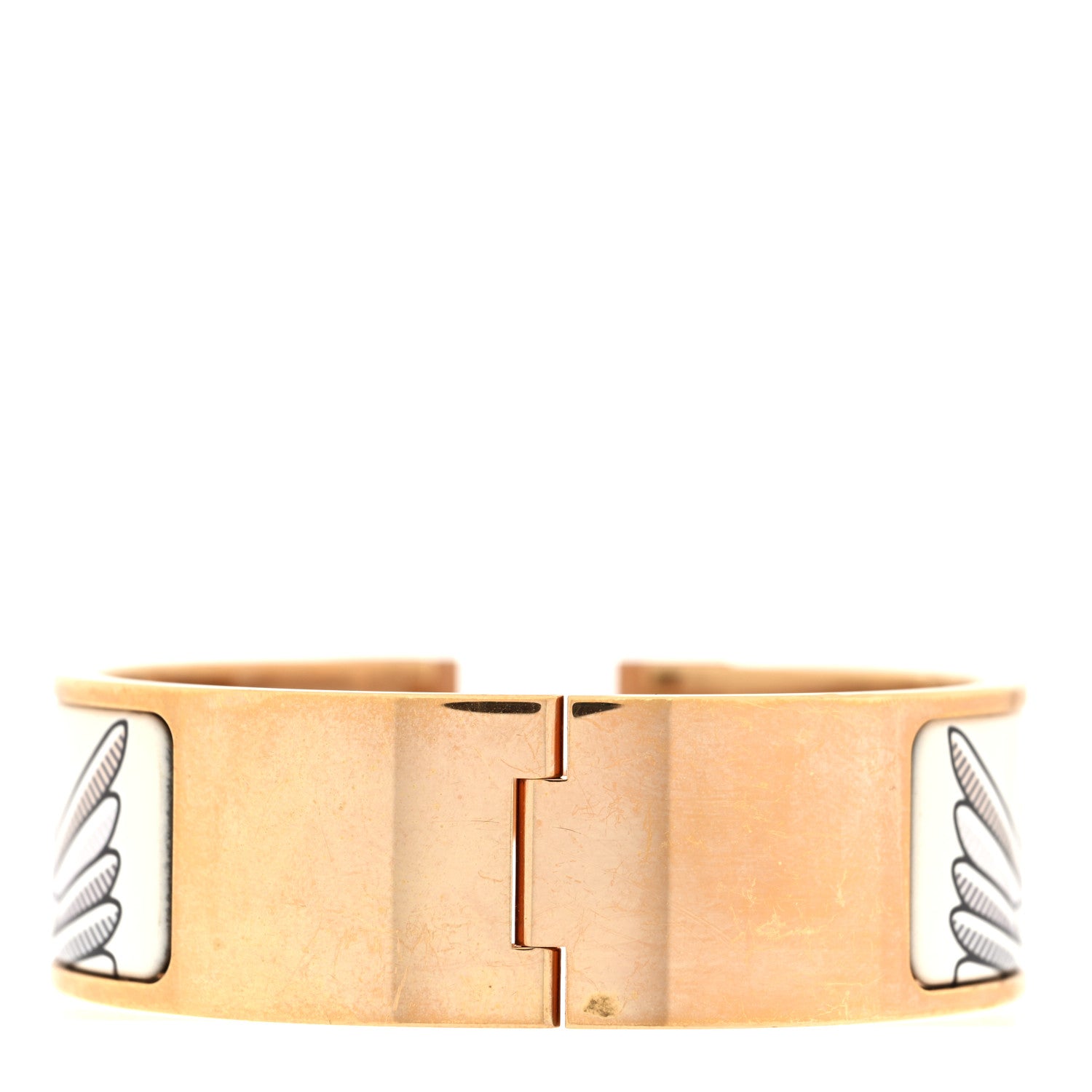 Hermes Enamel Printed Wide Pegase Pop Click Clac H Bracelet PM