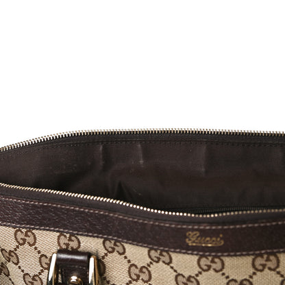 Gucci Monogram Medium Abbey Tote Dark Brown 8 of 11