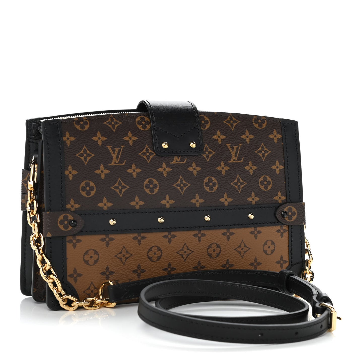 Reverse Monogram Trunk Clutch