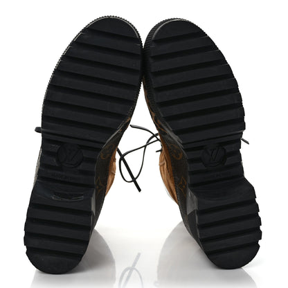 Louis Vuitton Suede Calfskin Monogram Laureate Platform Desert Boots 37.5 Cognac 5 of 8