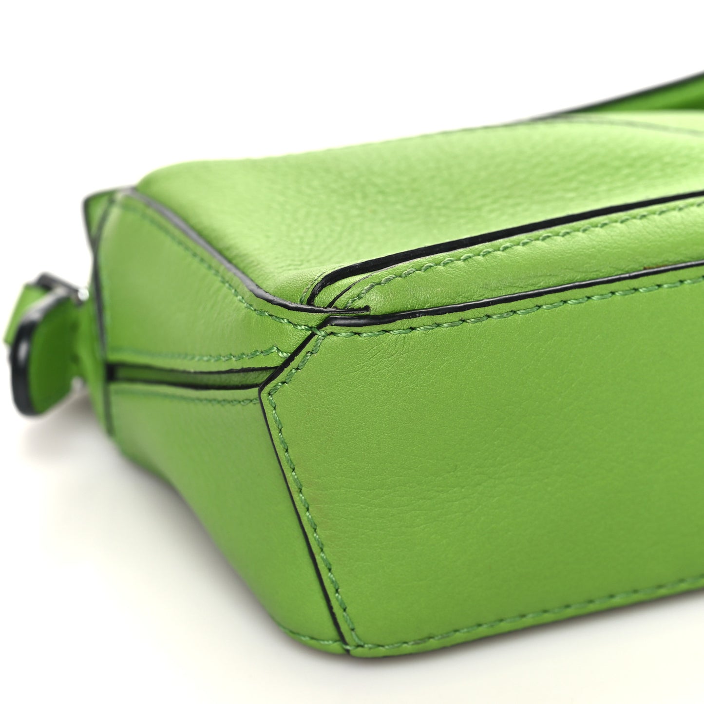 Calfskin Nano Puzzle Bag Apple Green
