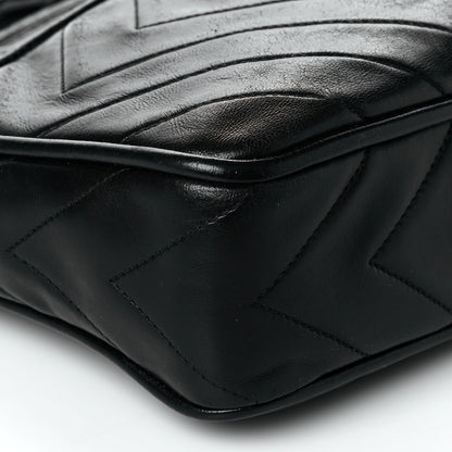 Chanel Lambskin Chevron Quilted Tassel Camera Case Black 9 of 14