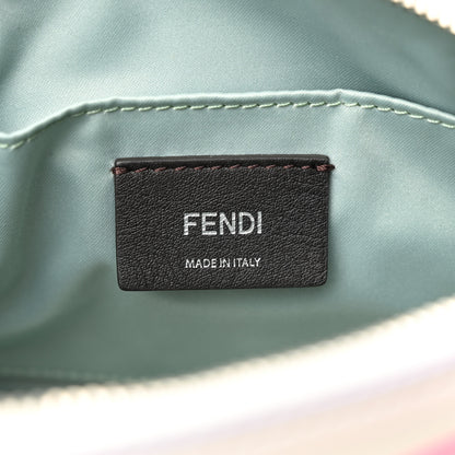 Fendi Vitello Dolce Crystal Croc Tail Mini By The Way Boston Bag White Ice Multicolor 6 of 12