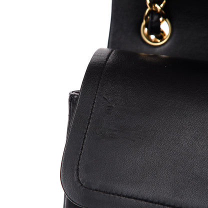 Chanel Lambskin Quilted Jumbo Double Flap Black 10 of 15