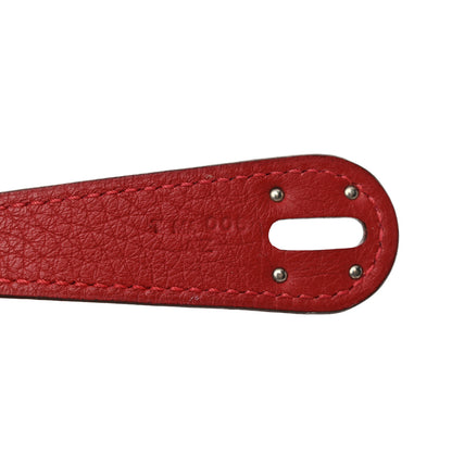 Hermes Taurillon Clemence Lindy 30 Rouge Casaque 7 of 13