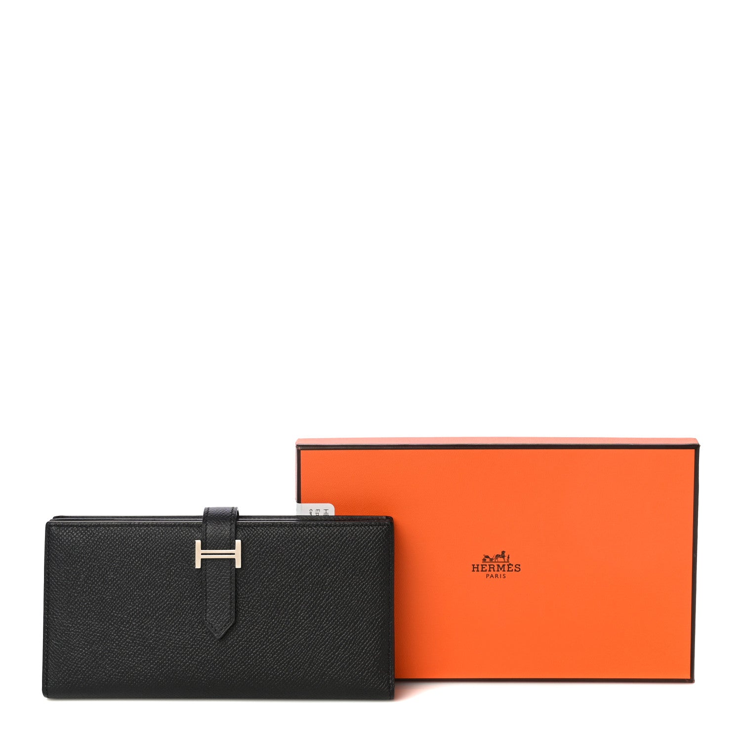 Hermes Epsom Bearn Gusset Wallet Black 10 of 10