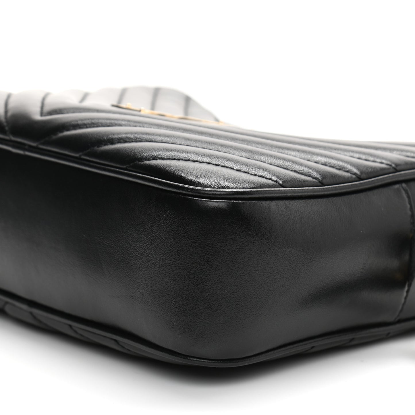 Calfskin Matelasse Monogram Lou Camera Bag Black