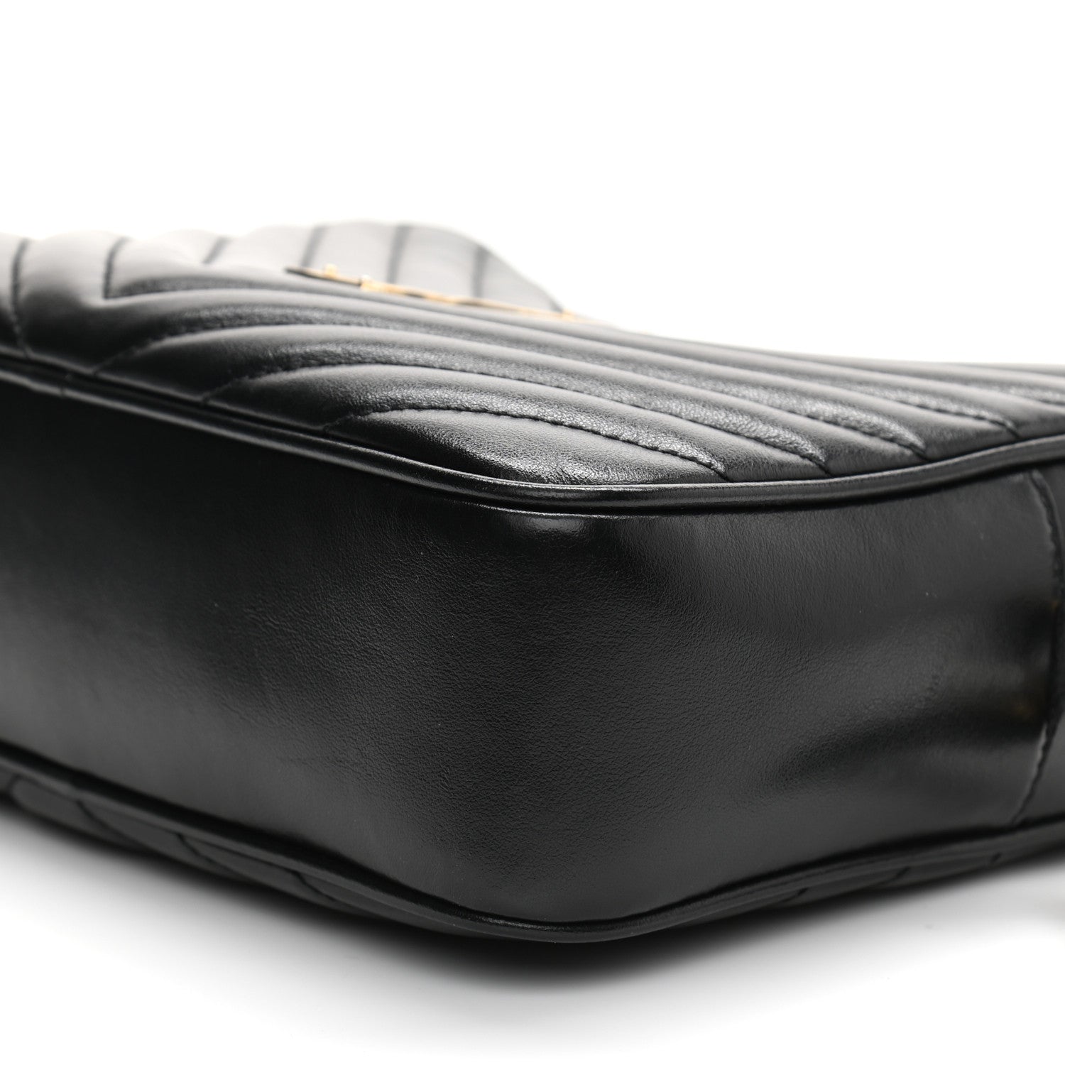 Saint Laurent Calfskin Matelasse Monogram Lou Camera Bag Black 10 of 14
