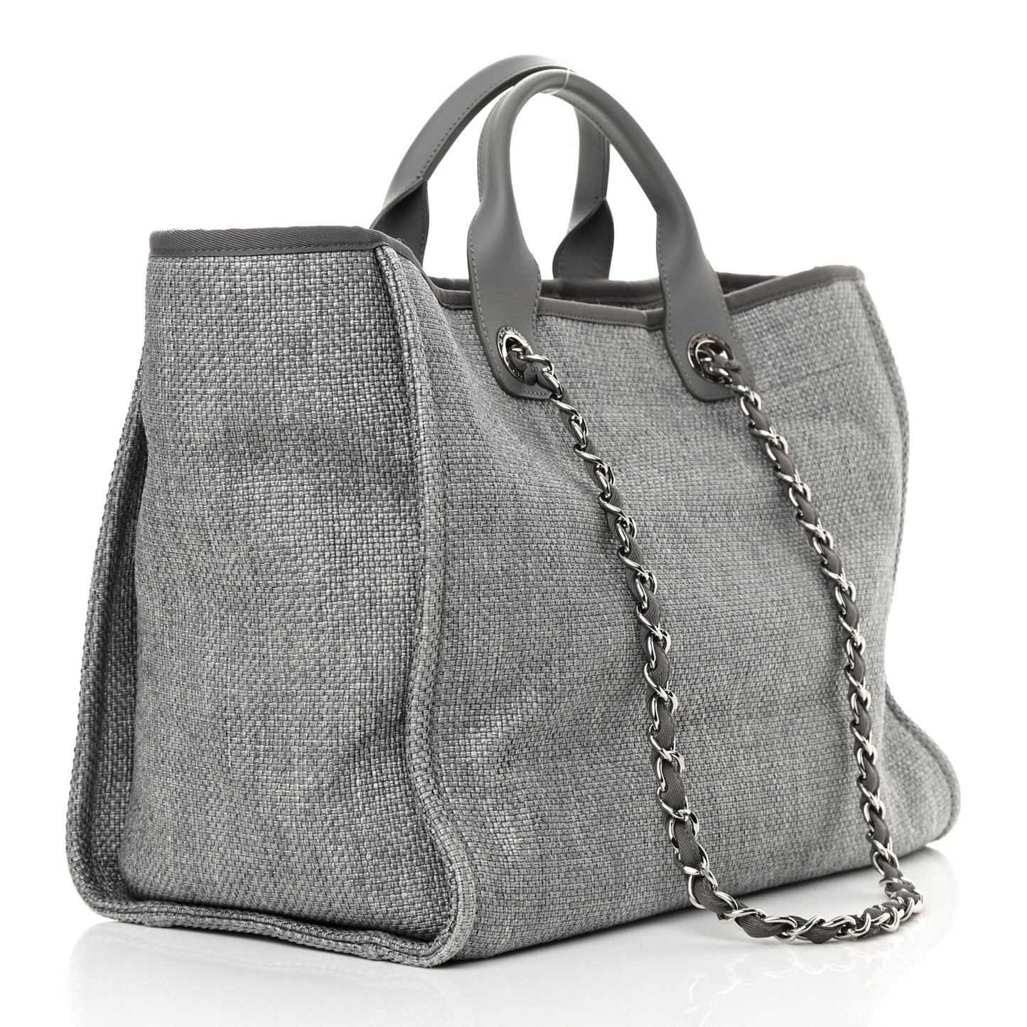 Canvas Large Deauville Tote Grey