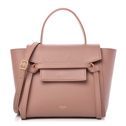 Celine Grained Calfskin Nano Belt Bag Antique Rose 1 of 9