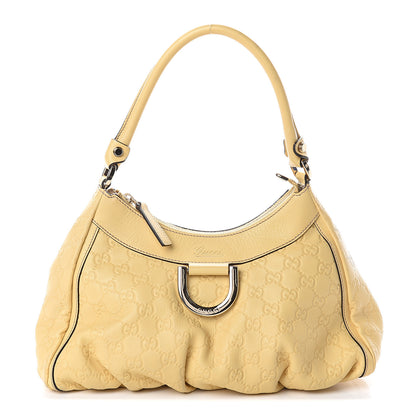 Gucci Guccissima Small D Gold Ring Shoulder Bag Yellow 1 of 8