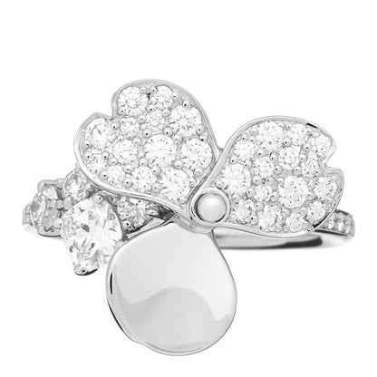 Tiffany Platinum Diamond Paper Flowers Mixed Cluster Ring 47 4 1 of 3