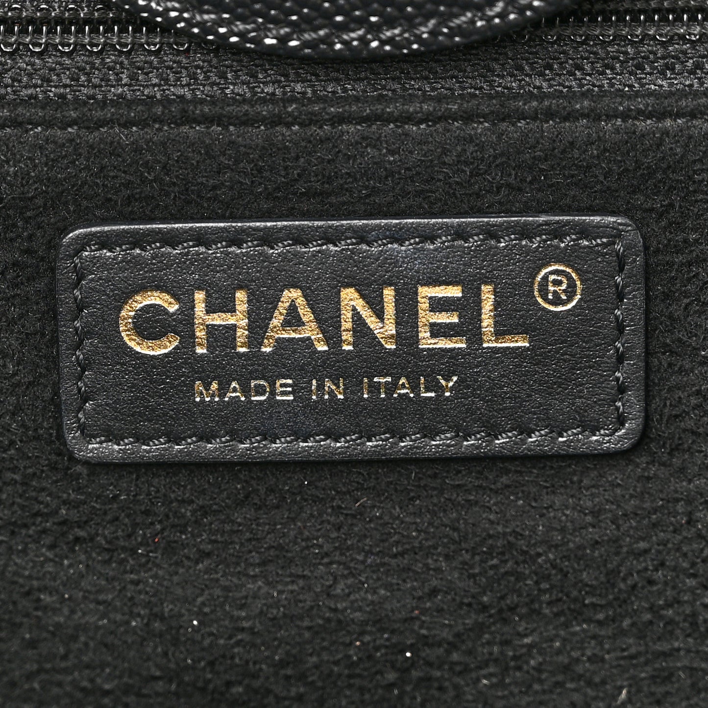 Caviar Large Studded Deauville Tote Black