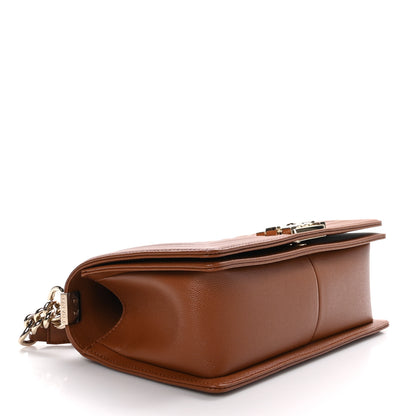 Chanel Caviar Quilted Medium Boy Flap Brown 4 of 10