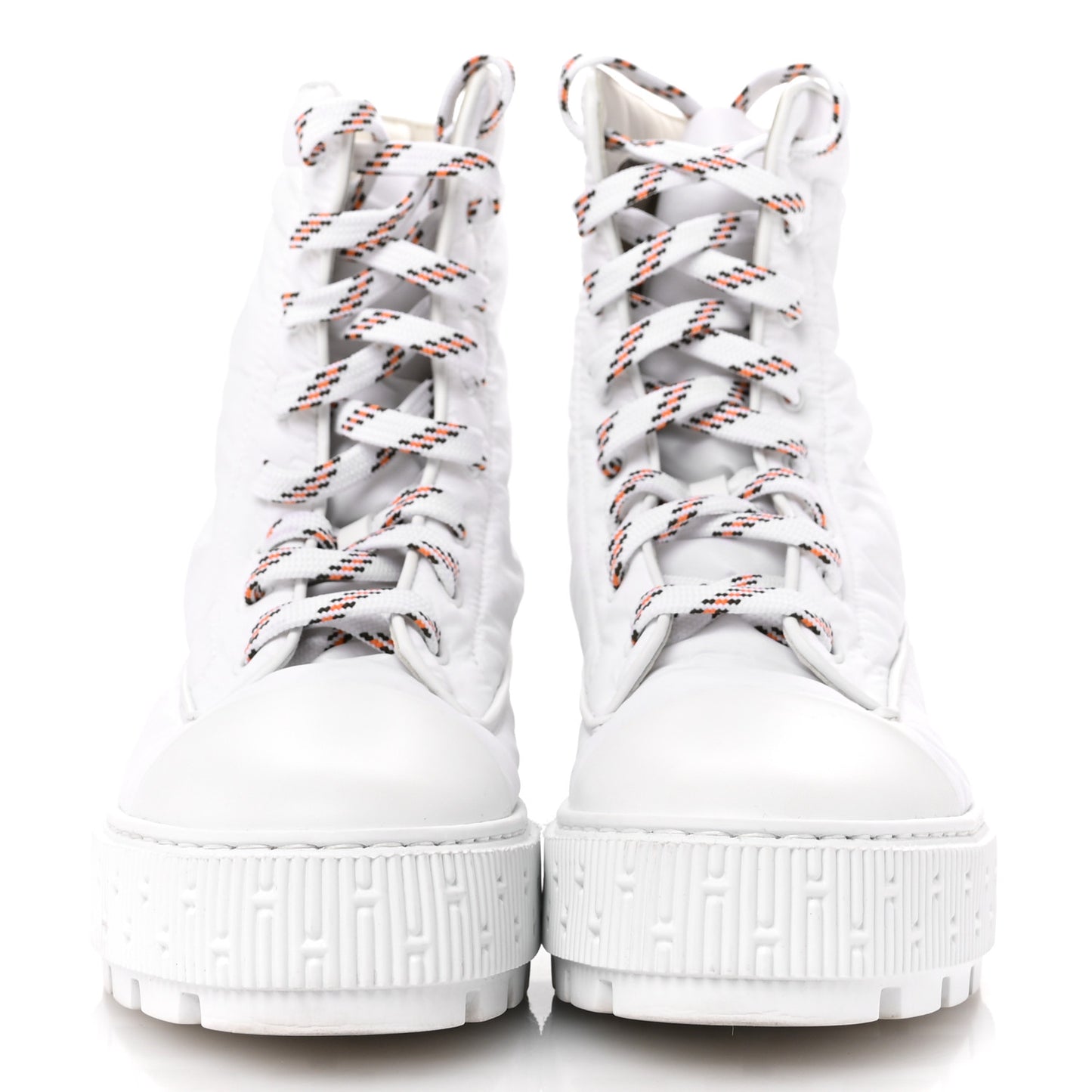 Calfskin Parachute Fresh Ankle Boots 38.5 White