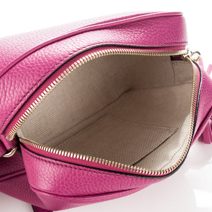 Gucci Pebbled Calfskin Small Soho Disco Bag Bright Bougainvillea 5 of 7