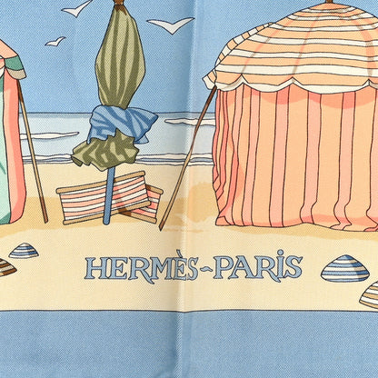 Hermes Silk Charmes Des Plages Normandes Scarf 90 2 of 3