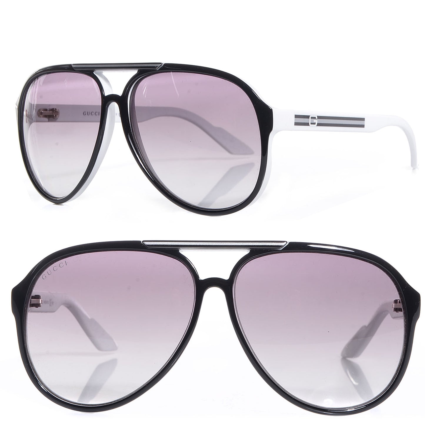 Aviator Sunglasses GG 1627/S Black White