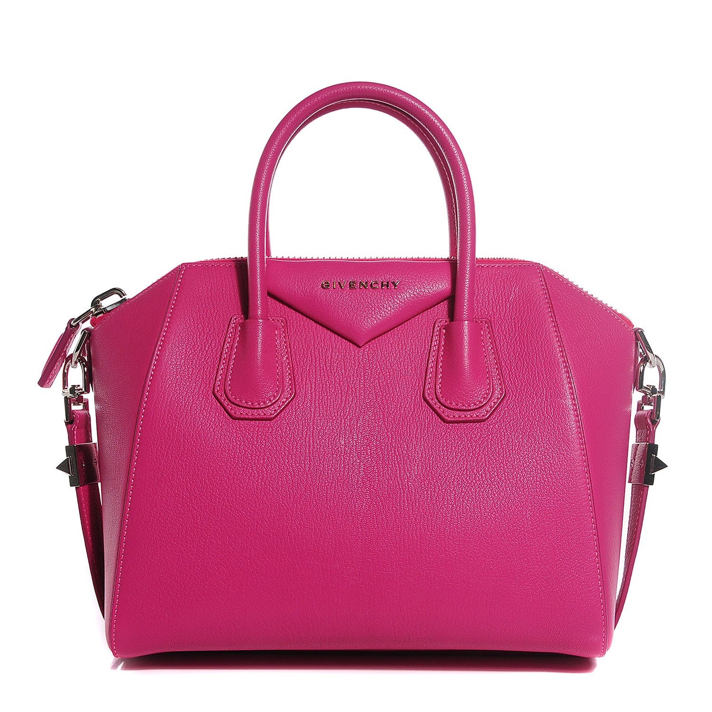 Sugar Goatskin Small Antigona Fuchsia