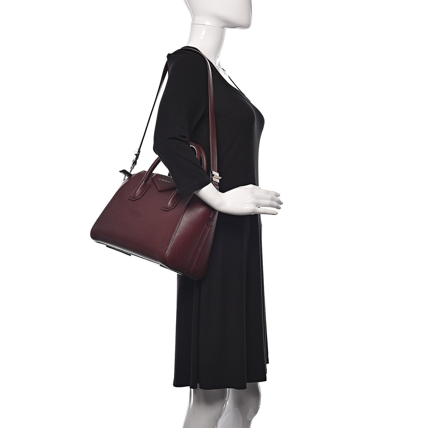 Givenchy Sugar Goatskin Small Antigona Oxblood 2 of 10