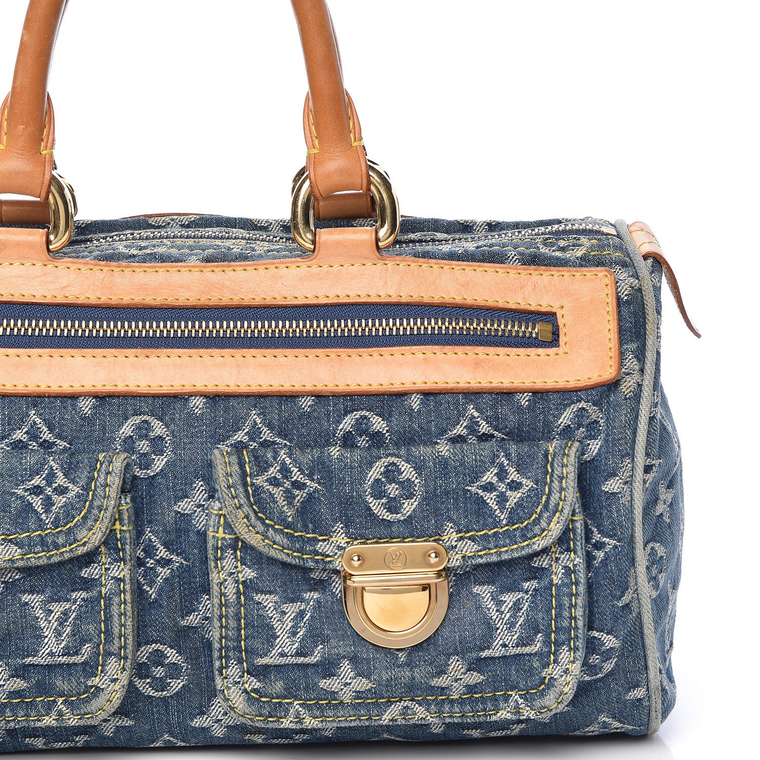 Louis Vuitton Monogram Denim Neo Speedy Blue 14 of 17