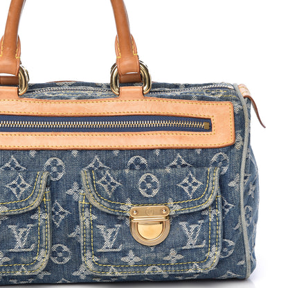 Louis Vuitton Monogram Denim Neo Speedy Blue 14 of 17