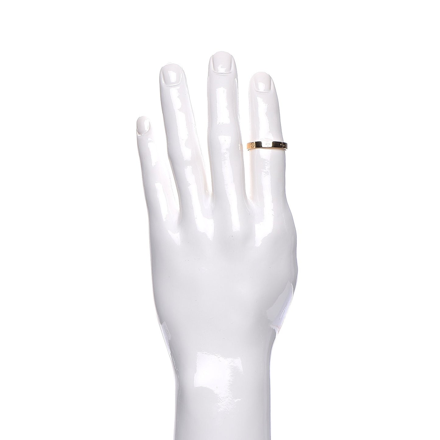 18K Yellow Gold 4mm LOVE Wedding Band Ring 67 11.75