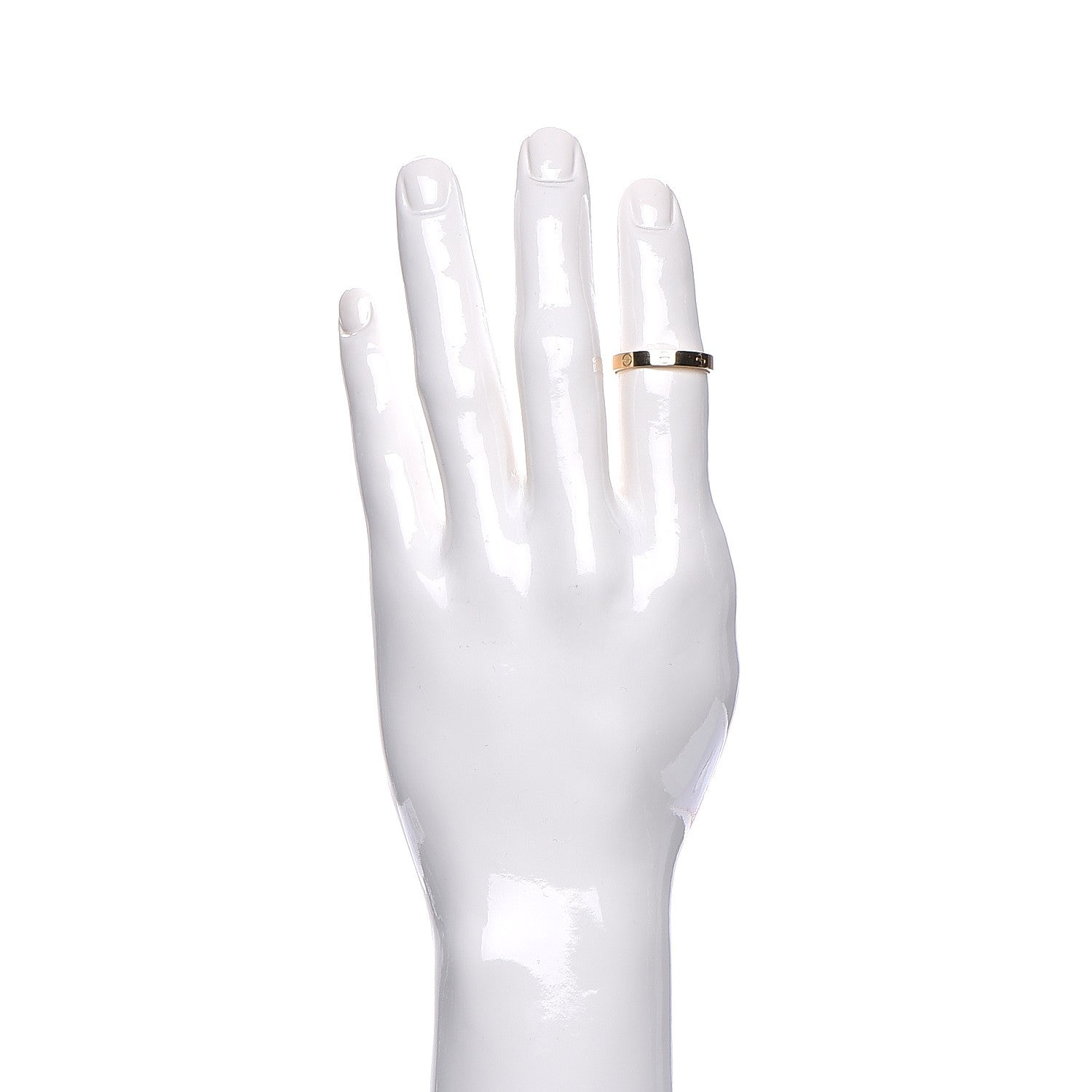 Cartier 18K Yellow Gold 4mm LOVE Wedding Band Ring 67 11.75 2 of 5