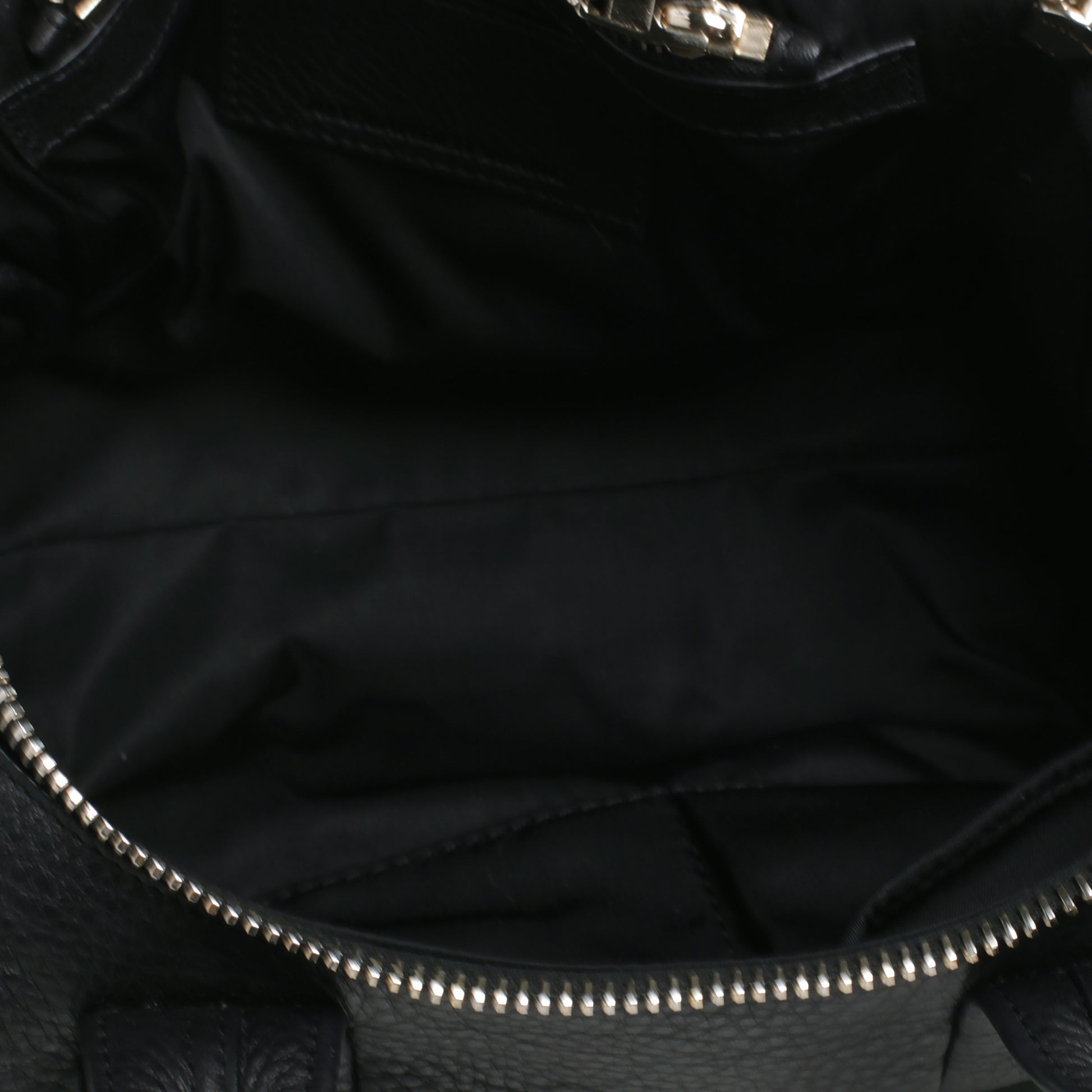 Alexander Wang Pebbled Leather Rockie Black w Pale Gold Hardware 7 of 7