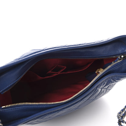Chanel Aged Calfskin Quilted Medium Gabrielle Hobo Blue 5 of 11