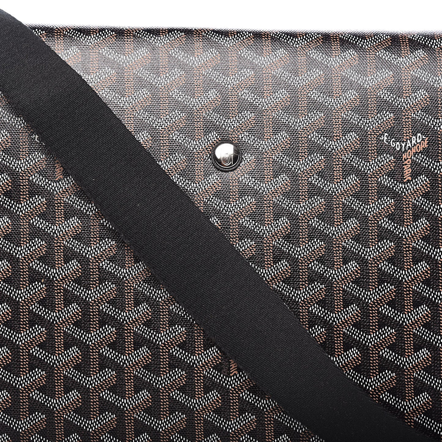 Goyardine Capetien Messenger Bag Black