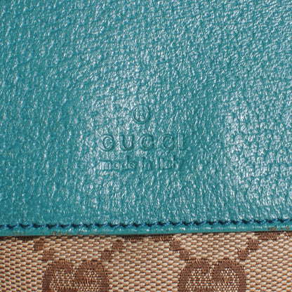 Gucci GG Monogram Web Double Pocket Belt Bag Turquoise 6 of 9