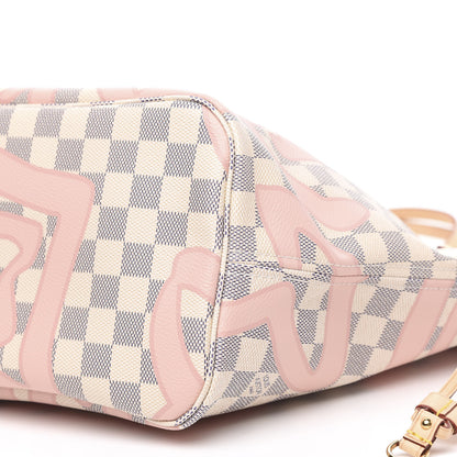 Louis Vuitton Damier Azur Tahitienne Neverfull MM 9 of 11