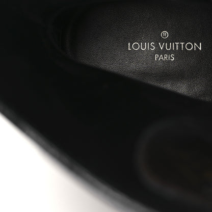 Louis Vuitton Calfskin Monogram Metropolis Flat Ranger Boots 37.5 Black 9 of 13