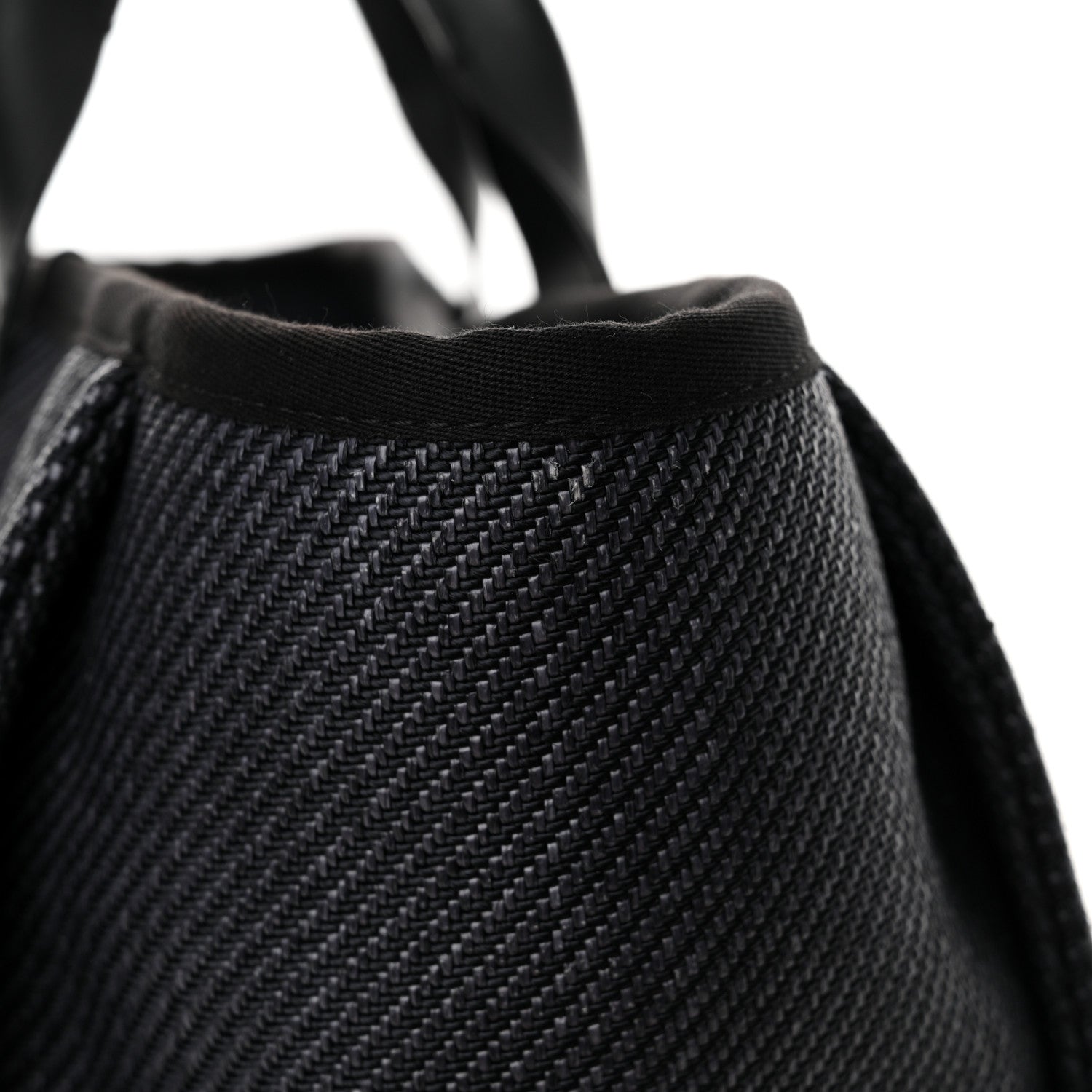 Chanel Mixed Fibers Calfskin Medium Deauville Black 13 of 18