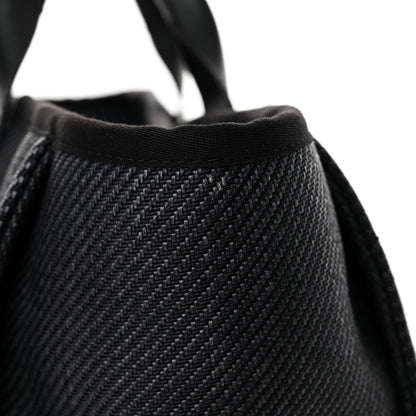 Chanel Mixed Fibers Calfskin Medium Deauville Black 13 of 18