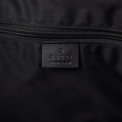Gucci GG Supreme Monogram Web Medium Zippered Tote Beige Black 6 of 11