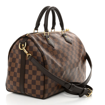 Louis Vuitton Damier Ebene Speedy Bandouliere 30 3 of 11