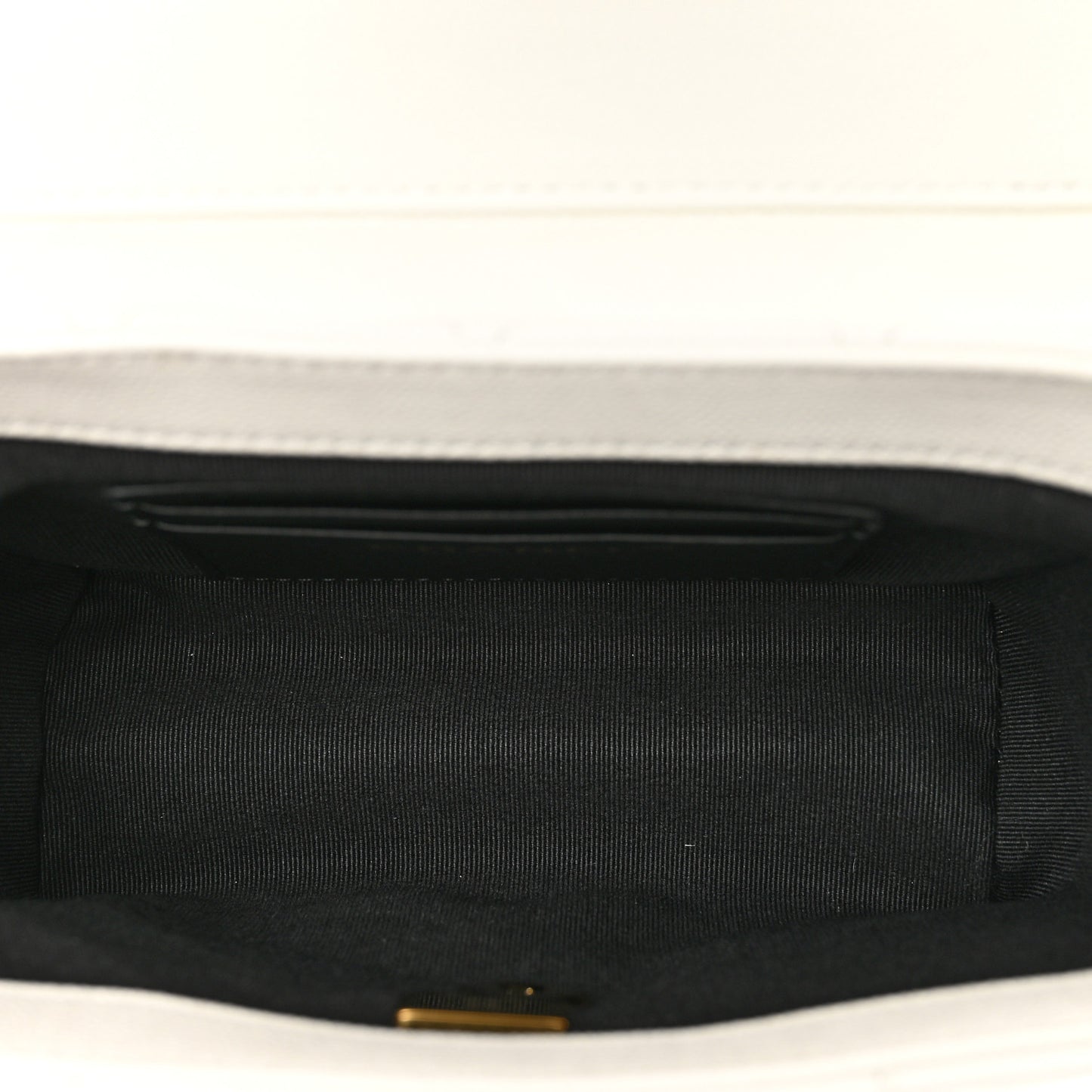 Caviar Quilted Handy Box Vanity Case White