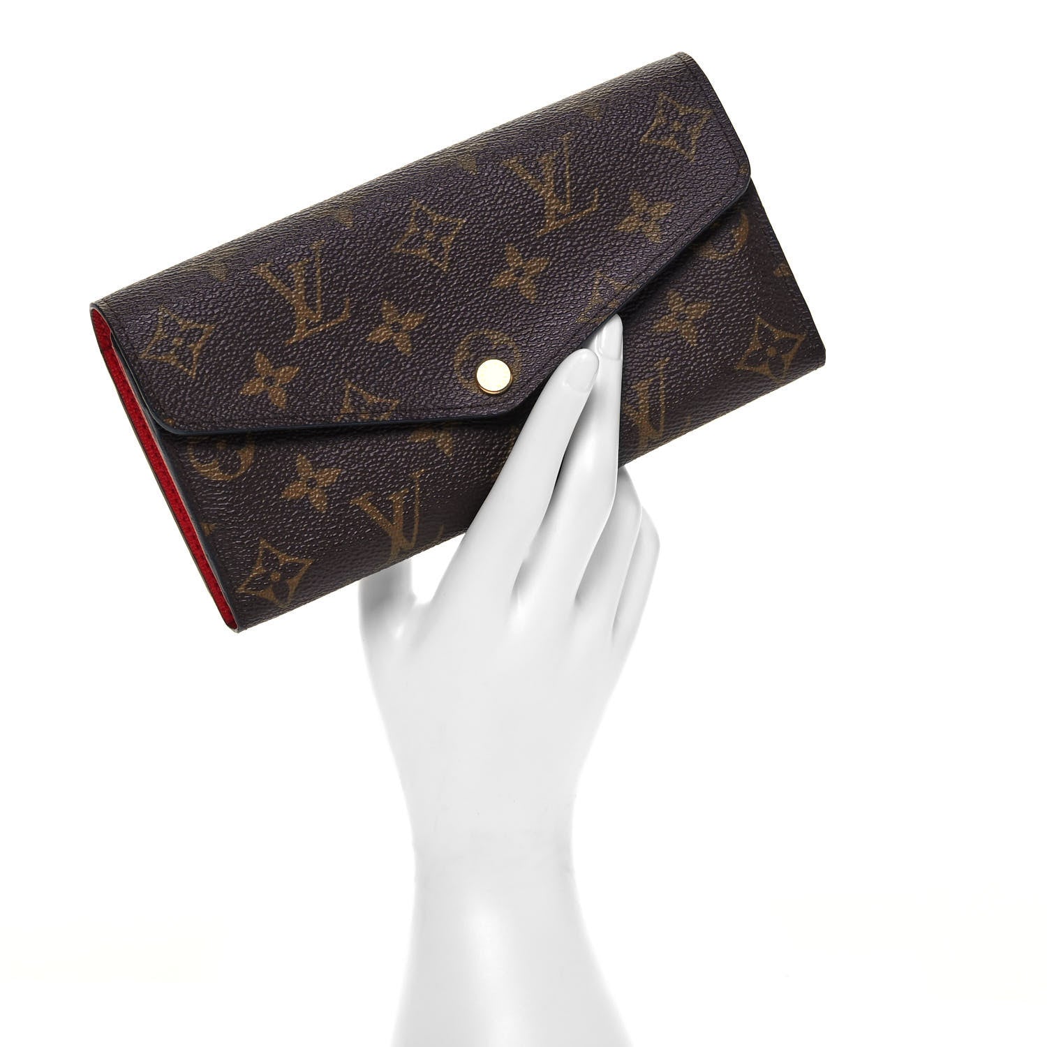 Louis Vuitton Monogram Sarah Wallet NM Coquelicot 2 of 6