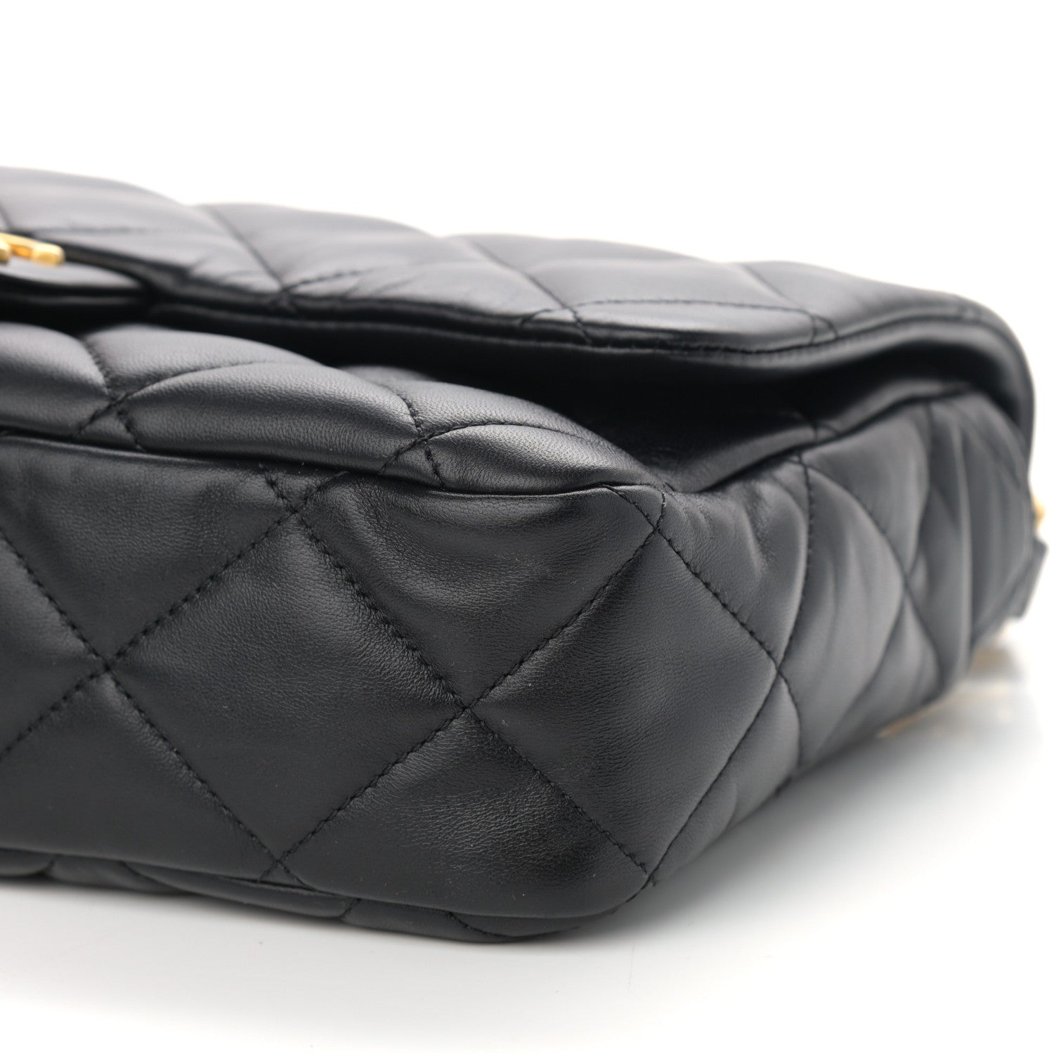 Chanel Lambskin Quilted Large CC Funky Town Flap Black 10 of 10