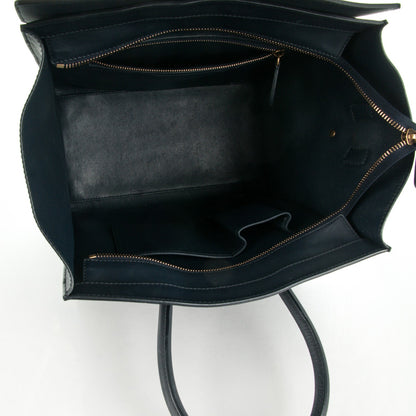 Celine Smooth Calfskin Mini Luggage Navy Blue 5 of 9