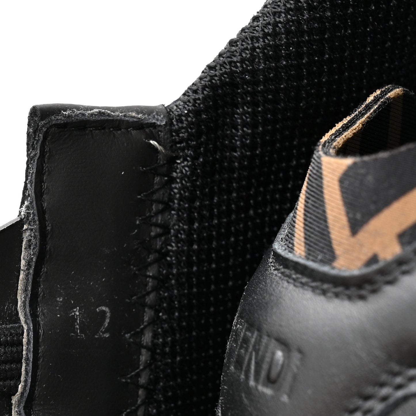 Calfskin Suede Snakeskin Mens Fendi Flow Low Top Sneakers 12 Asfalto Black Tabacco