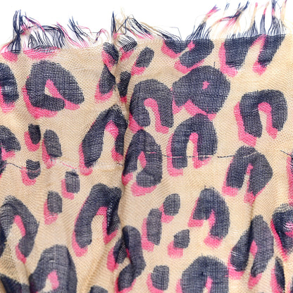 Louis Vuitton Cashmere Silk Leopard Etole Stole Multicolor 7 of 8