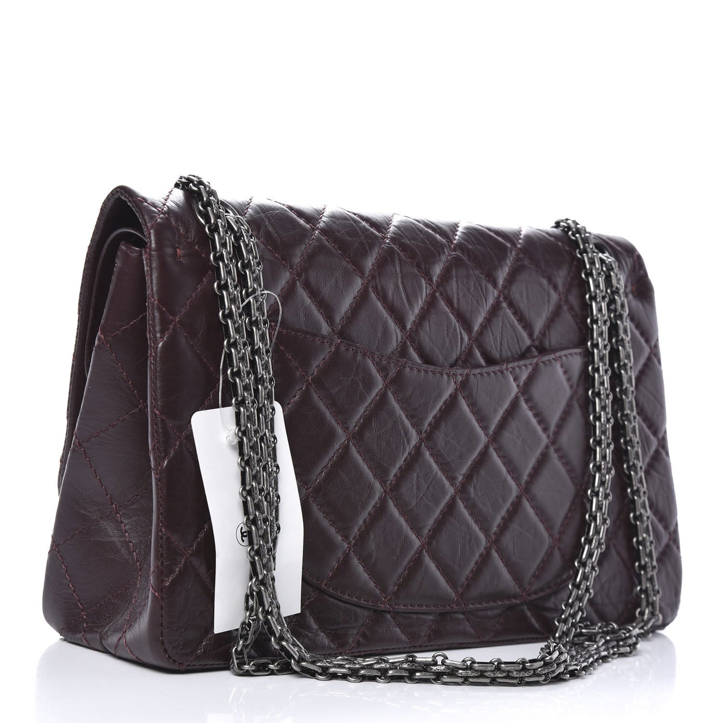 Aged Calfskin Quilted 2.55 Reissue 226 Flap Bordeaux