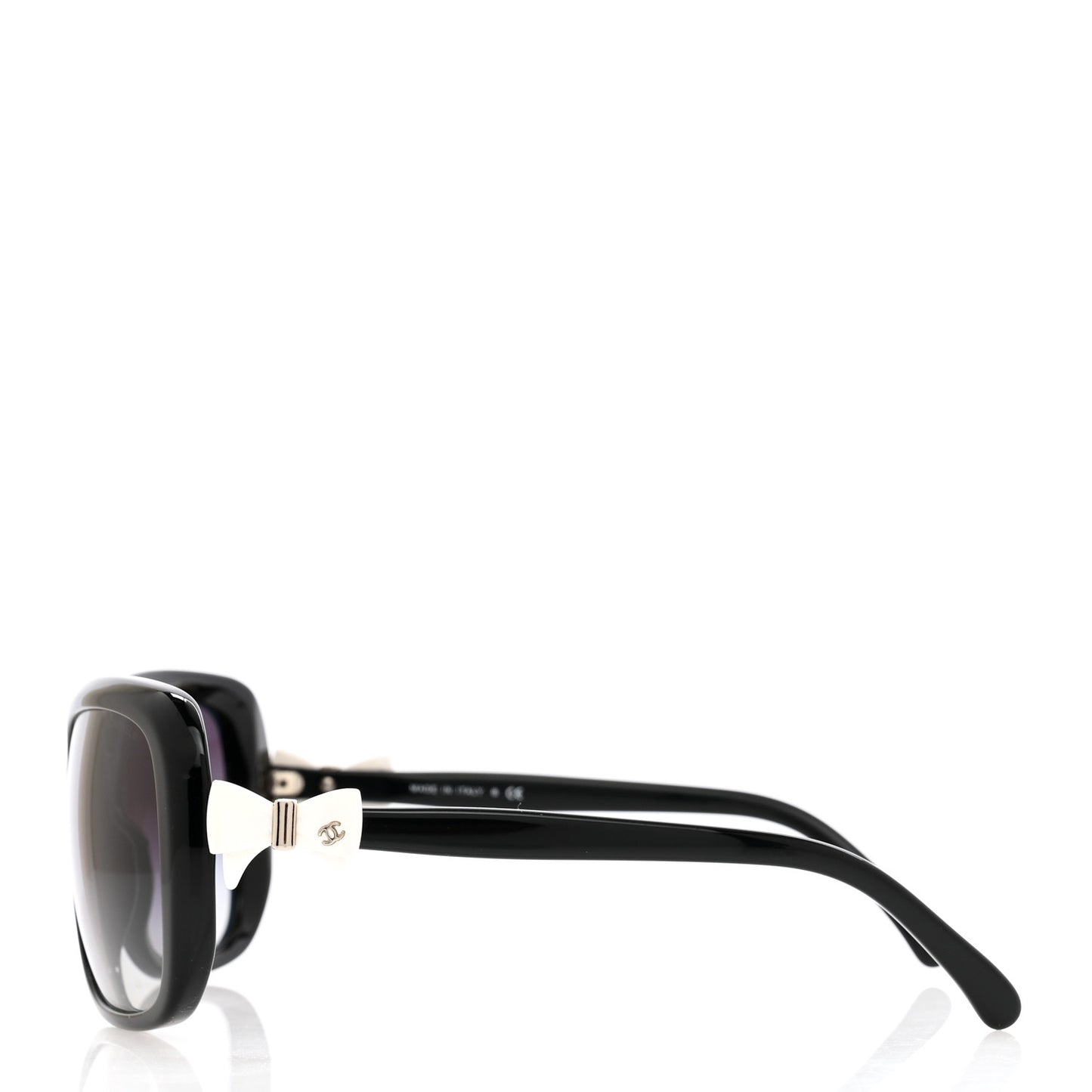 Acetate CC Bow Sunglasses 5171 Black White