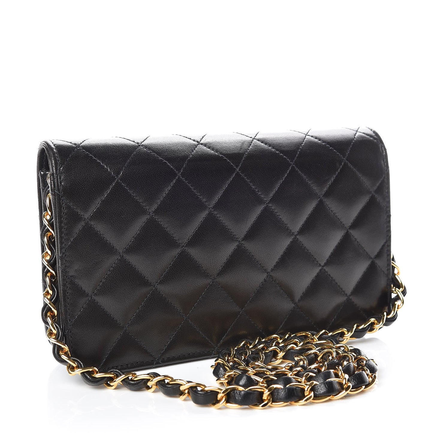 Lambskin Quilted Mini Flap Black