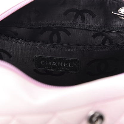 Chanel Calfskin Quilted Large Cambon Bowler Pink Black 9 of 13