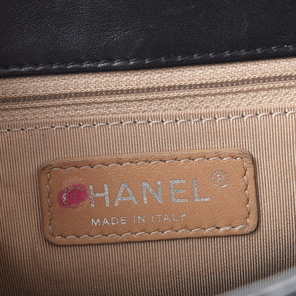 Chanel Glazed Crinkled Calfskin Medium East West Flap Black 6 of 10